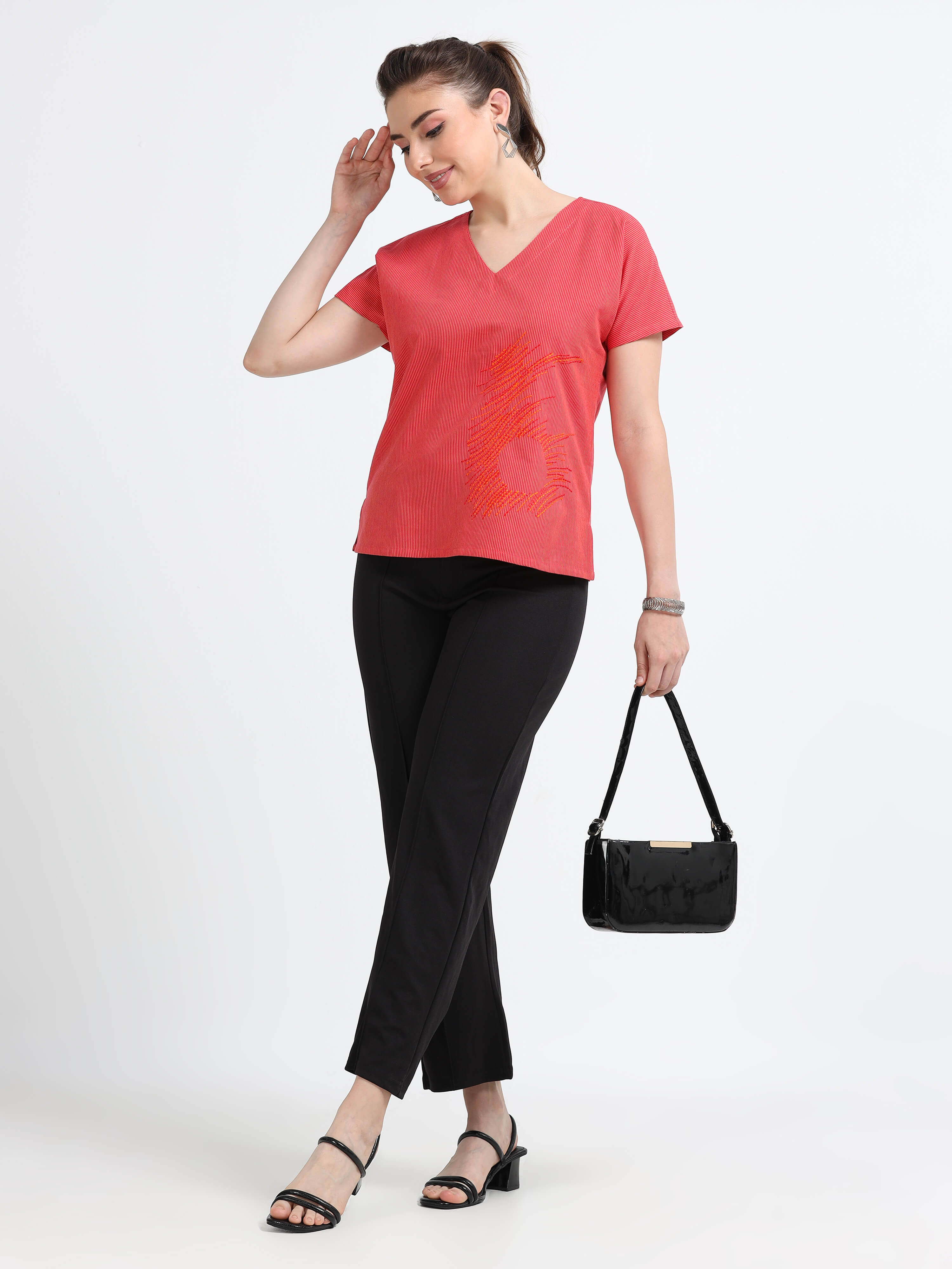 Red Kimono top - Reepeat