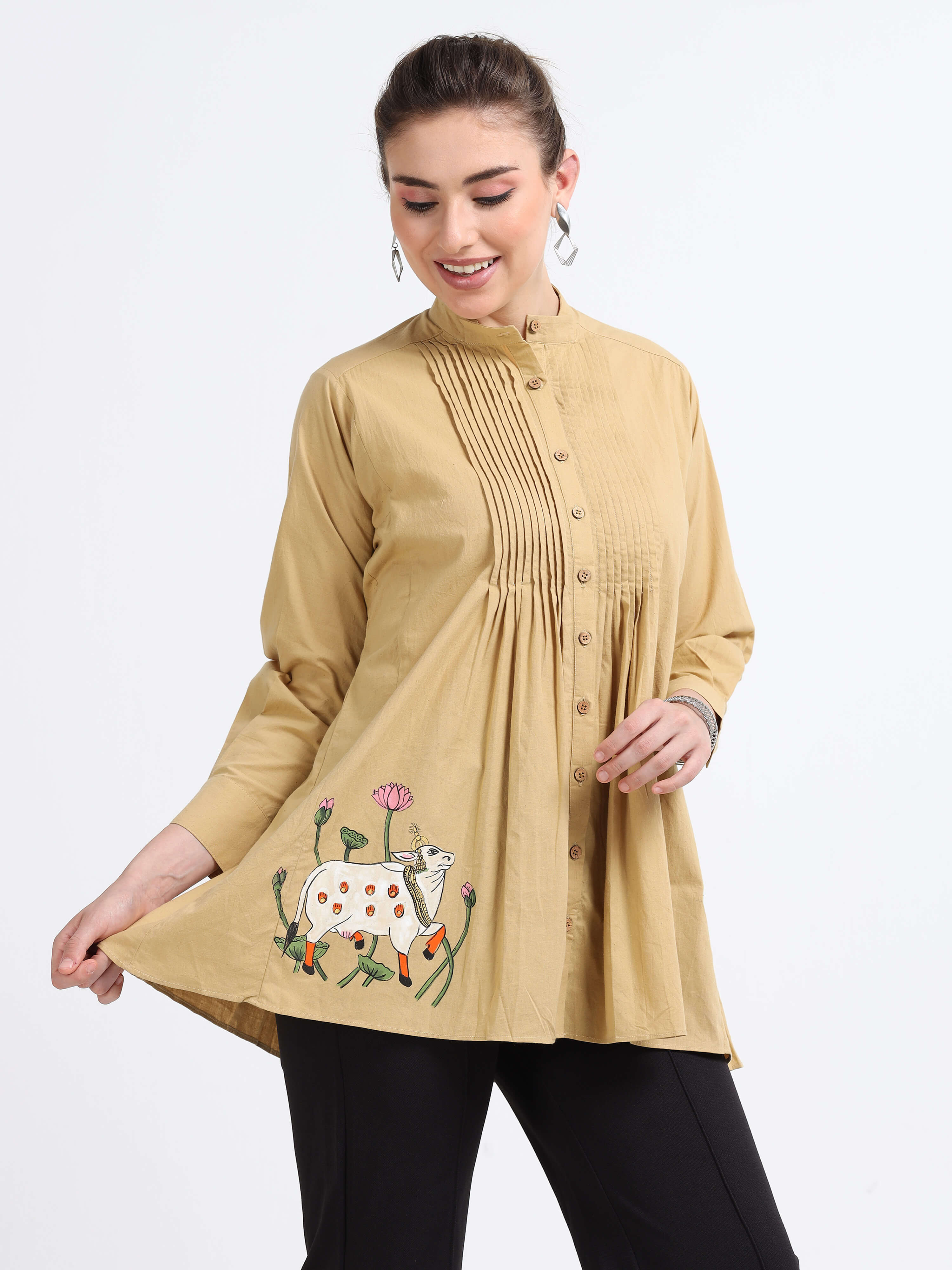 Artisanal Dyed Tunic top - Reepeat