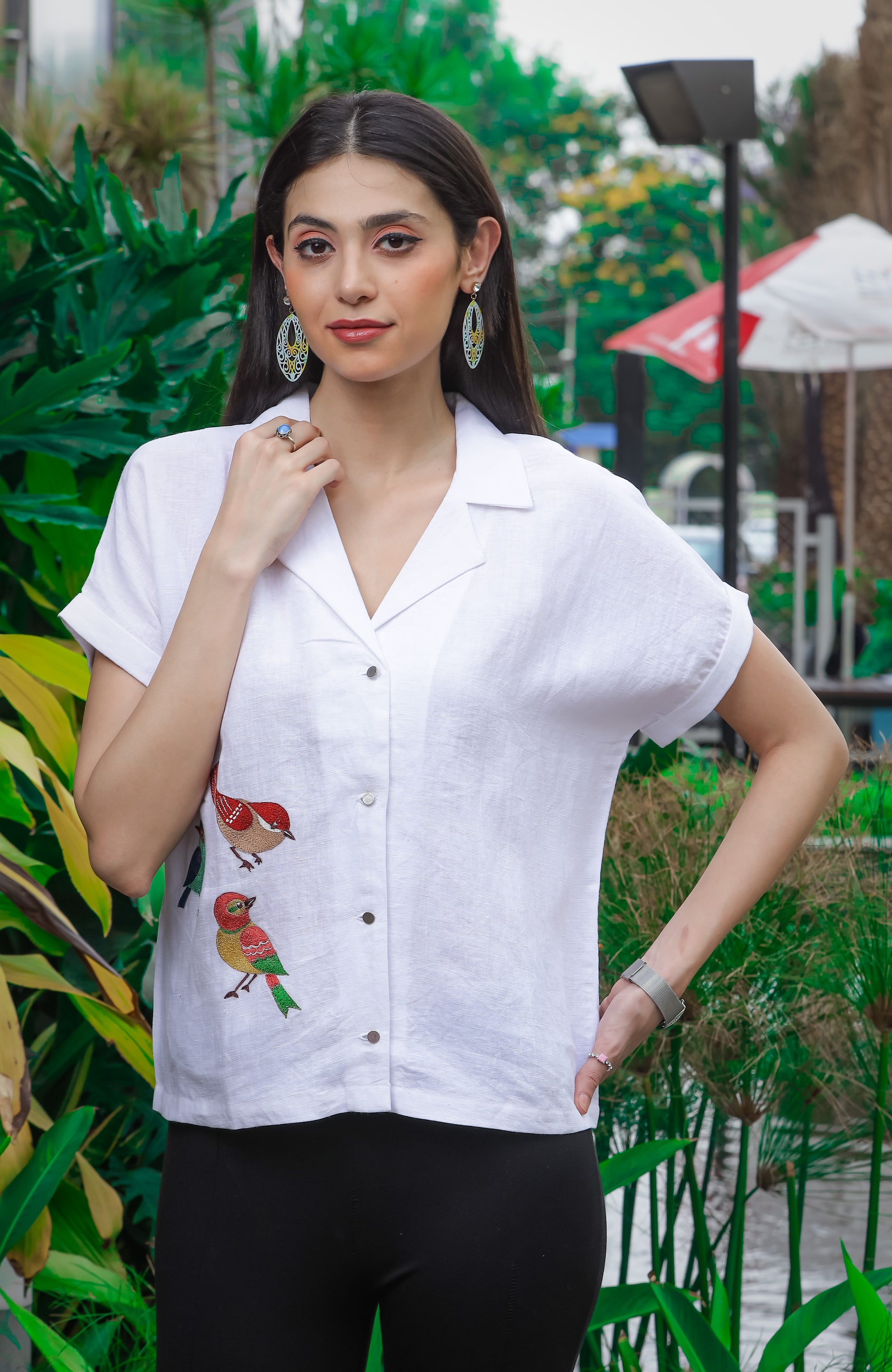 Chidiya Pure linen loose shirt