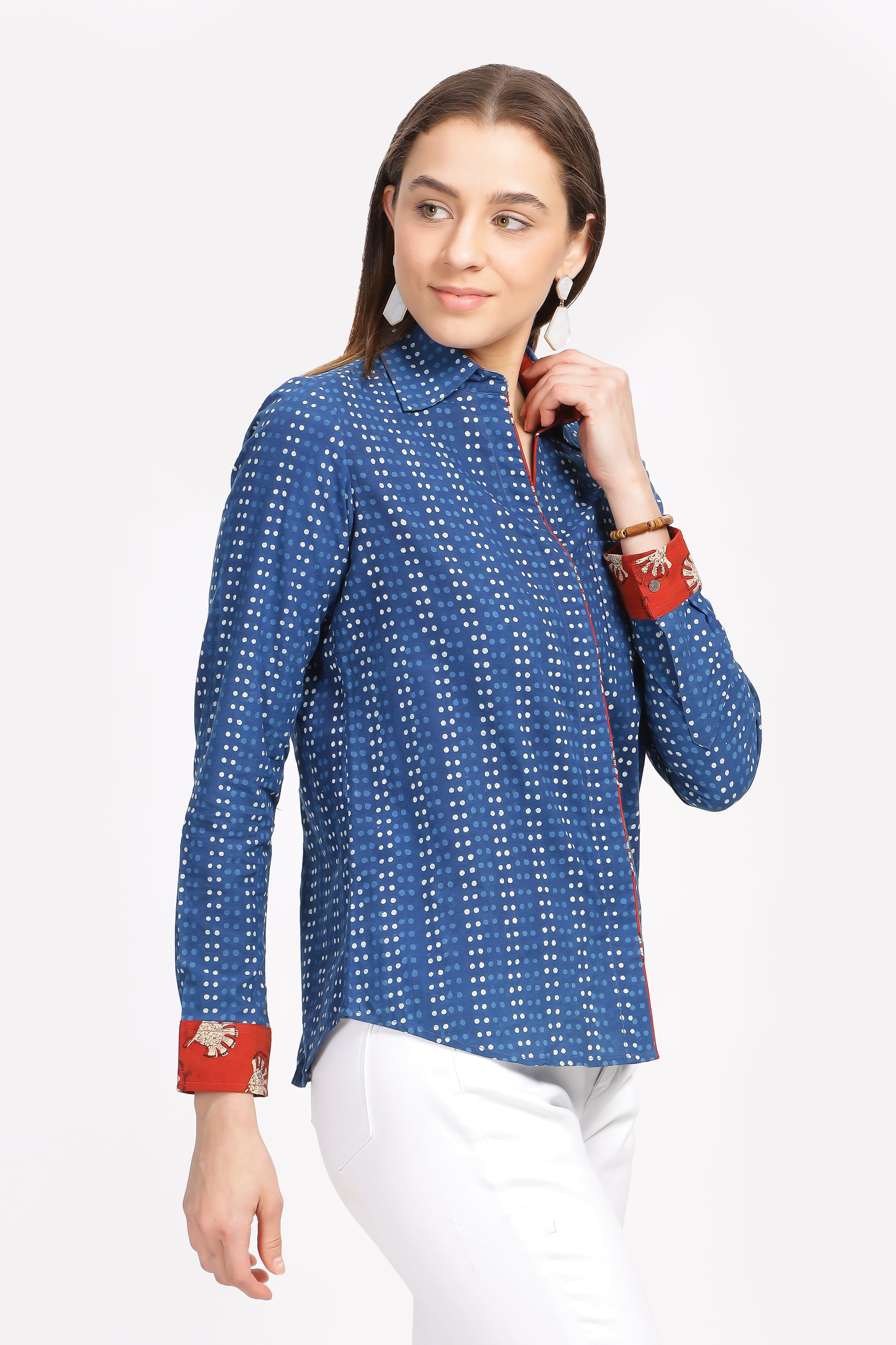 SHAMA Natural dyed block print