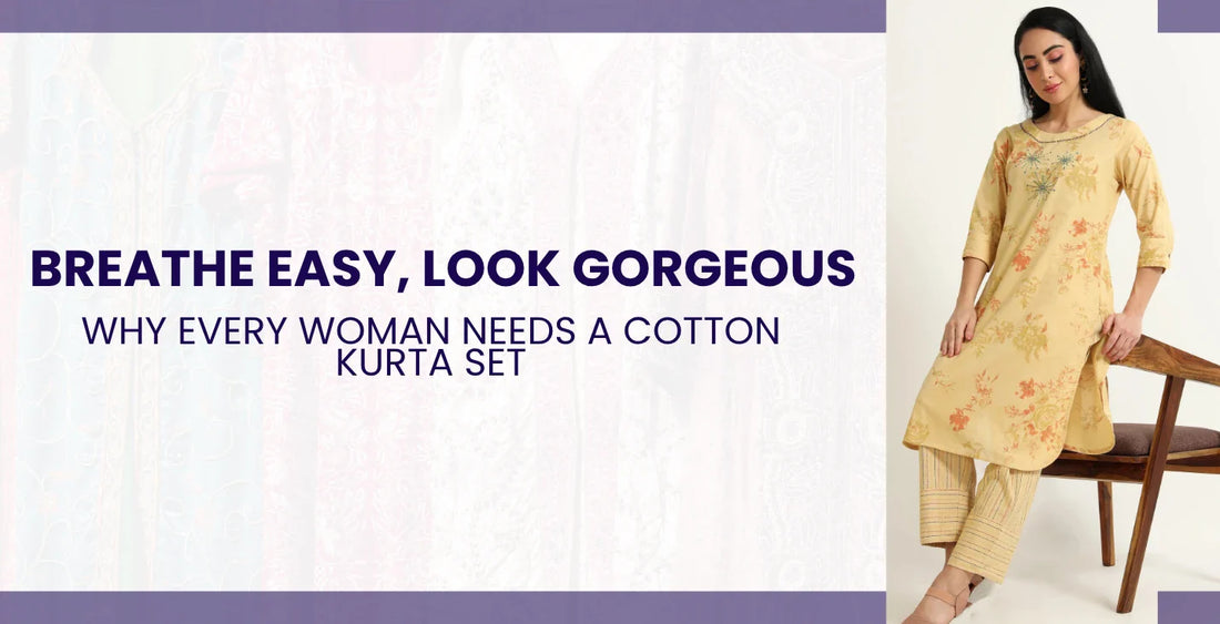 Cotton Kurta Set for Women