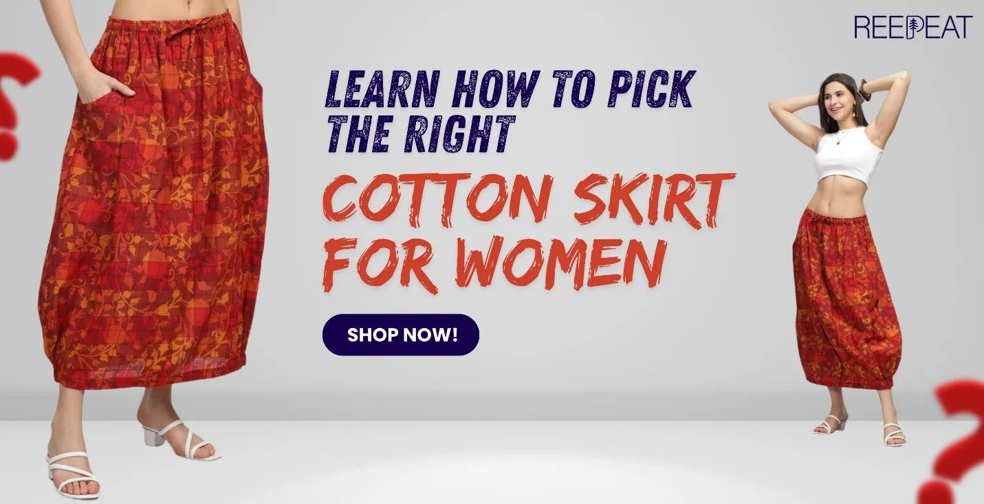 cotton skirts for women