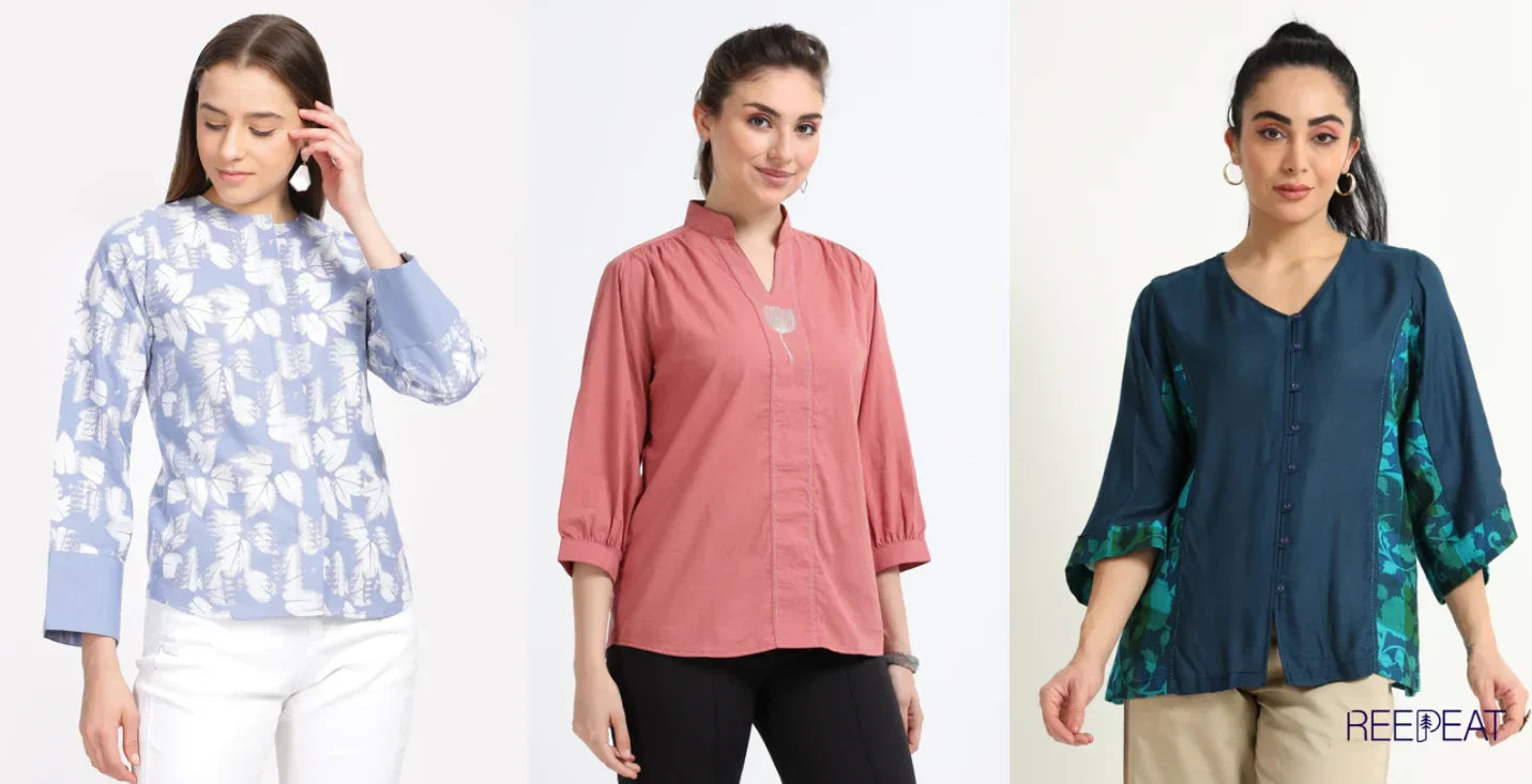 stylish cotton tops for women