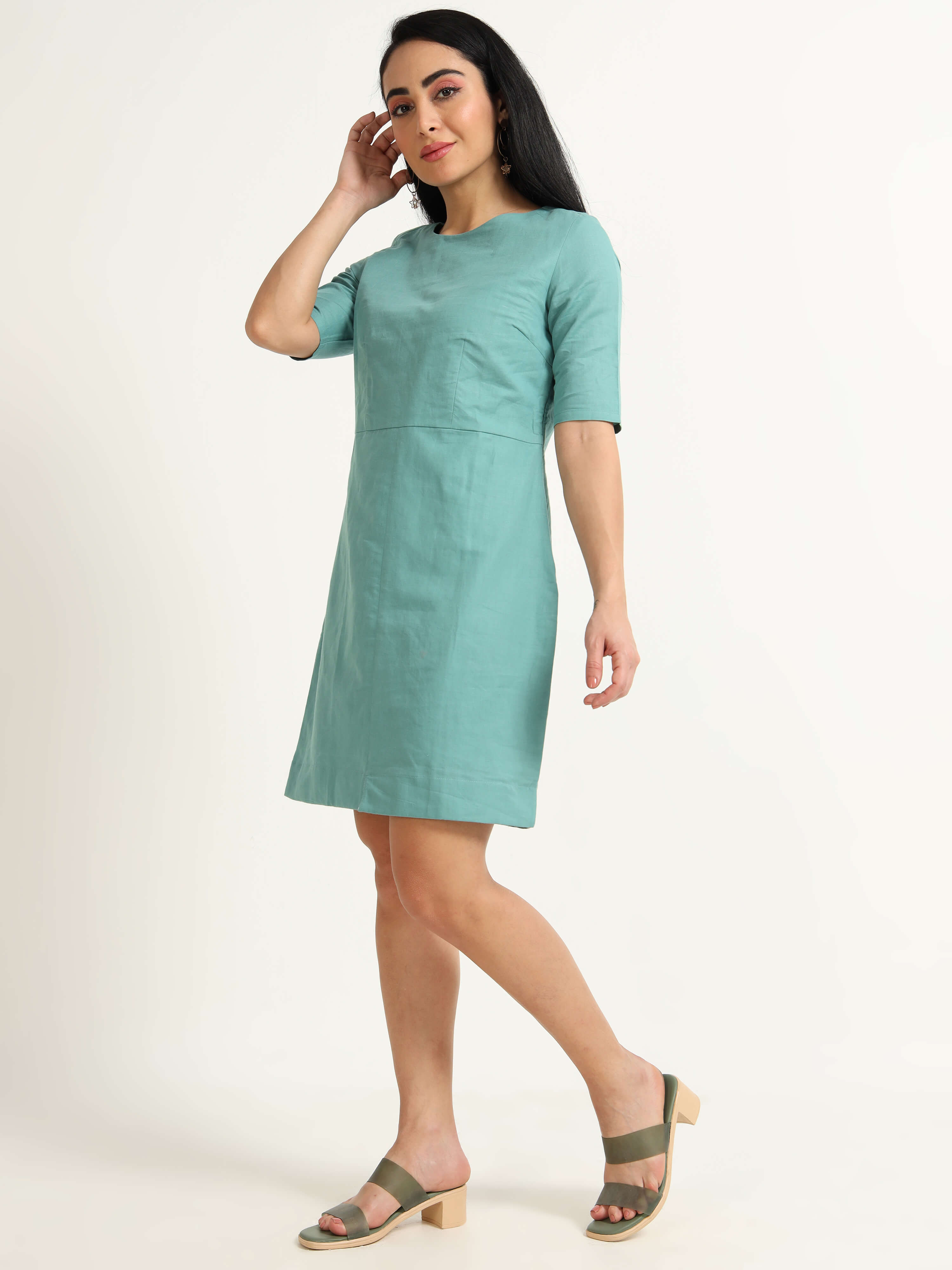 Cotton Hemp Dress - Reepeat