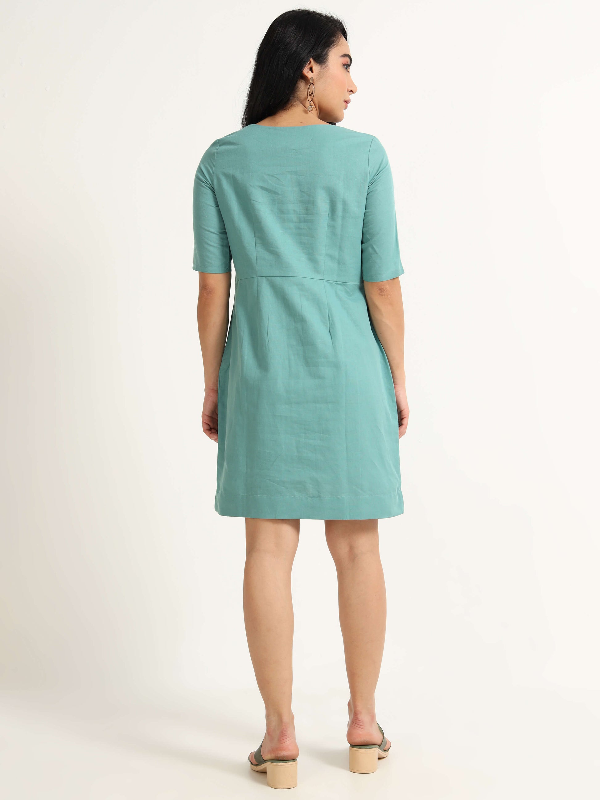 Cotton Hemp Dress - Reepeat