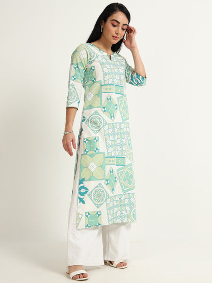 Straight  printed kurta