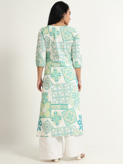 Straight  printed kurta