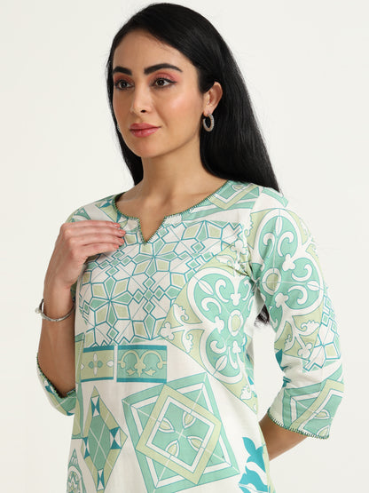Straight  printed kurta