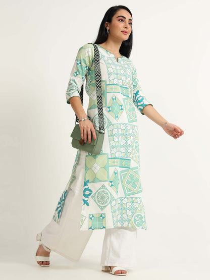 Straight  Printed Kurta - Reepeat