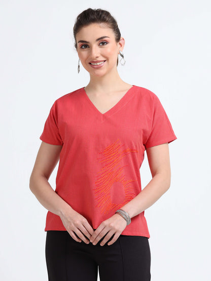 Red Kimono top - Reepeat