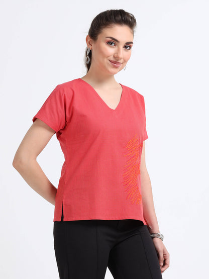 Red Kimono top - Reepeat