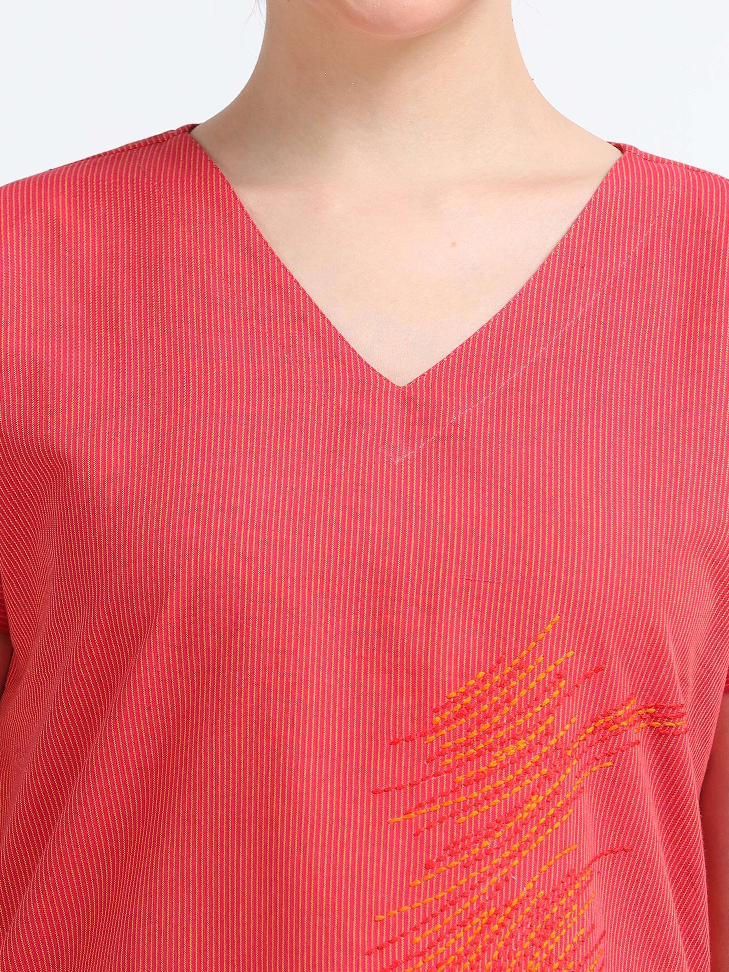 Red Kimono top - Reepeat
