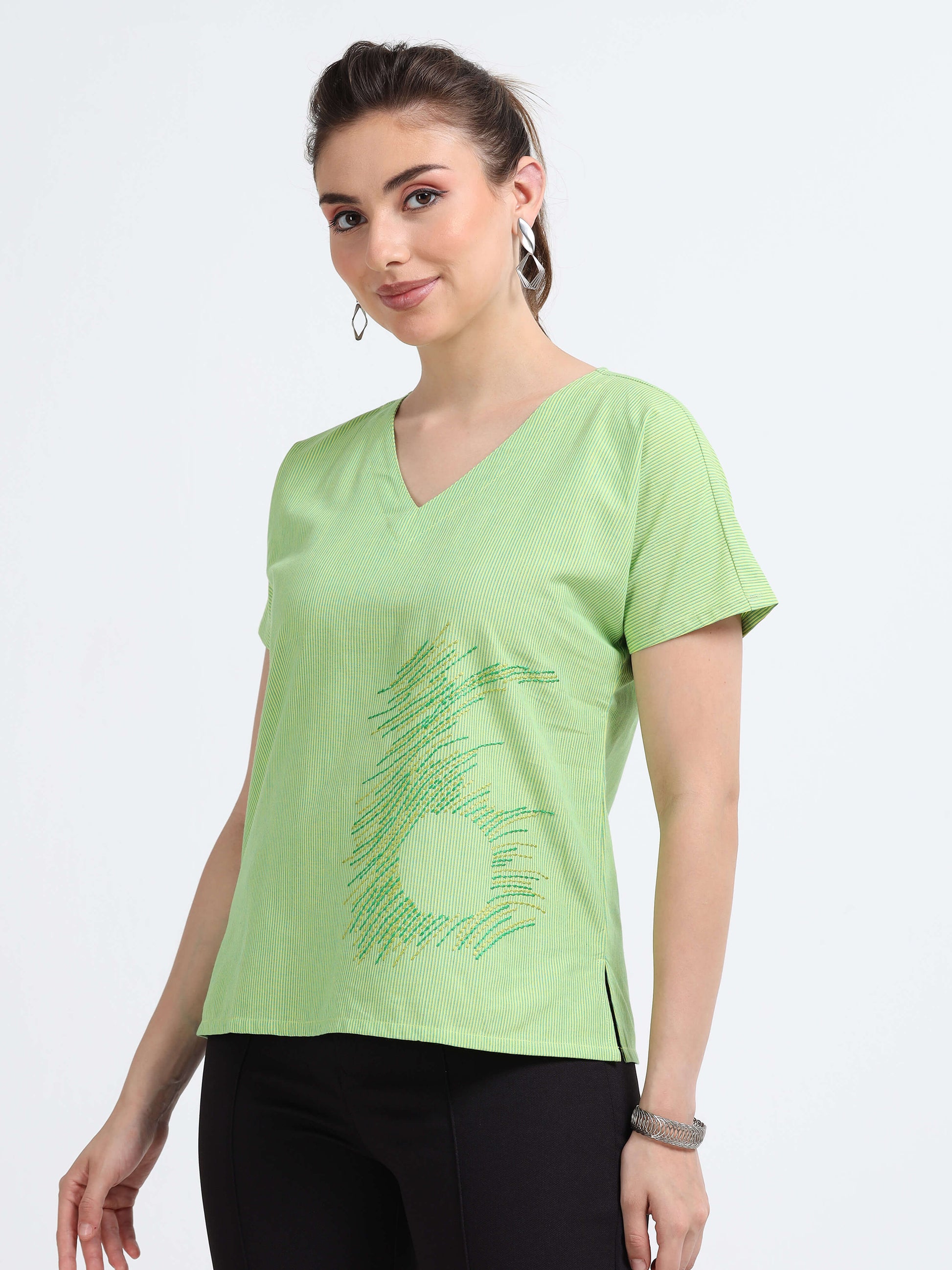 Green Kimono top - Reepeat