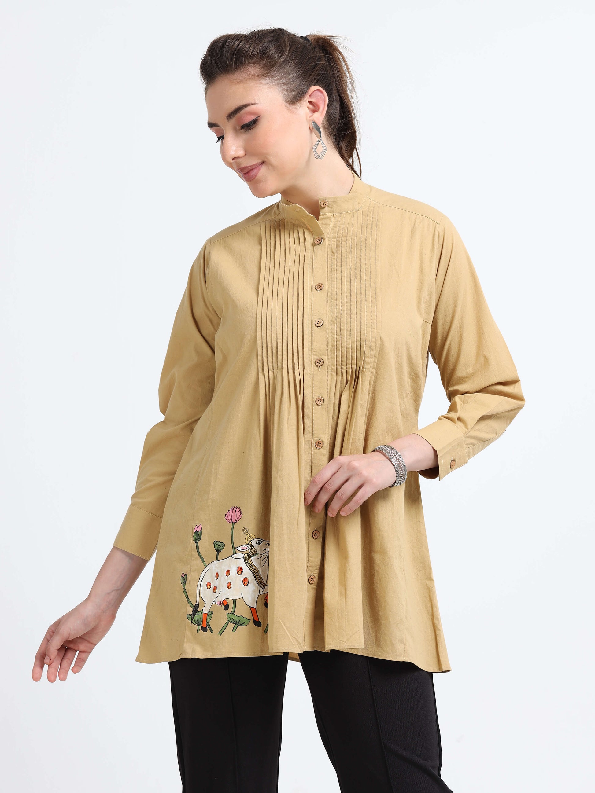 Artisanal Dyed Tunic top - Reepeat