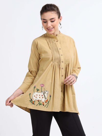 Artisanal Dyed Tunic top - Reepeat
