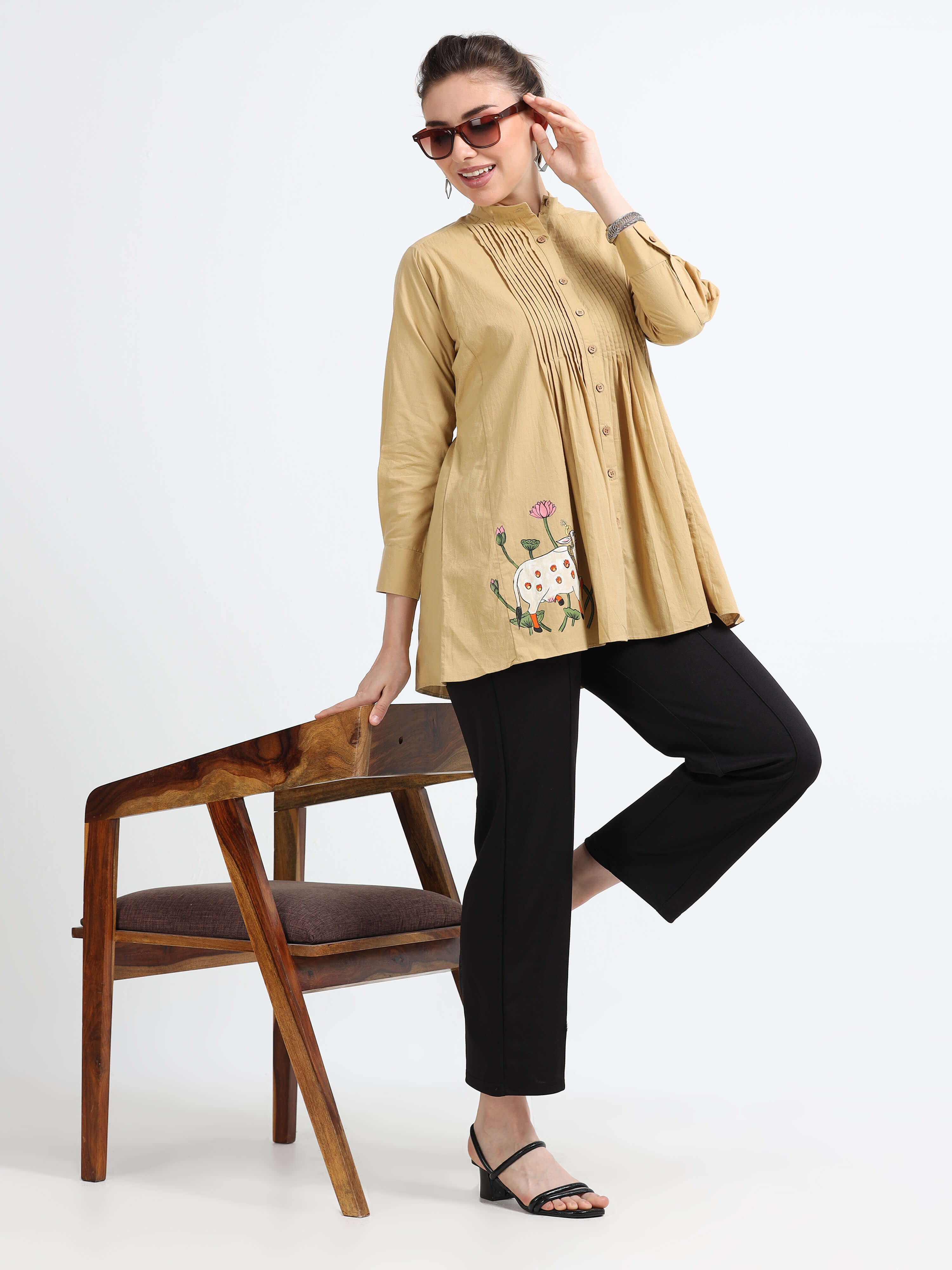 Artisanal Dyed Tunic top - Reepeat