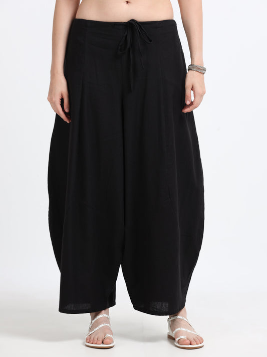 Black loose fit pants
