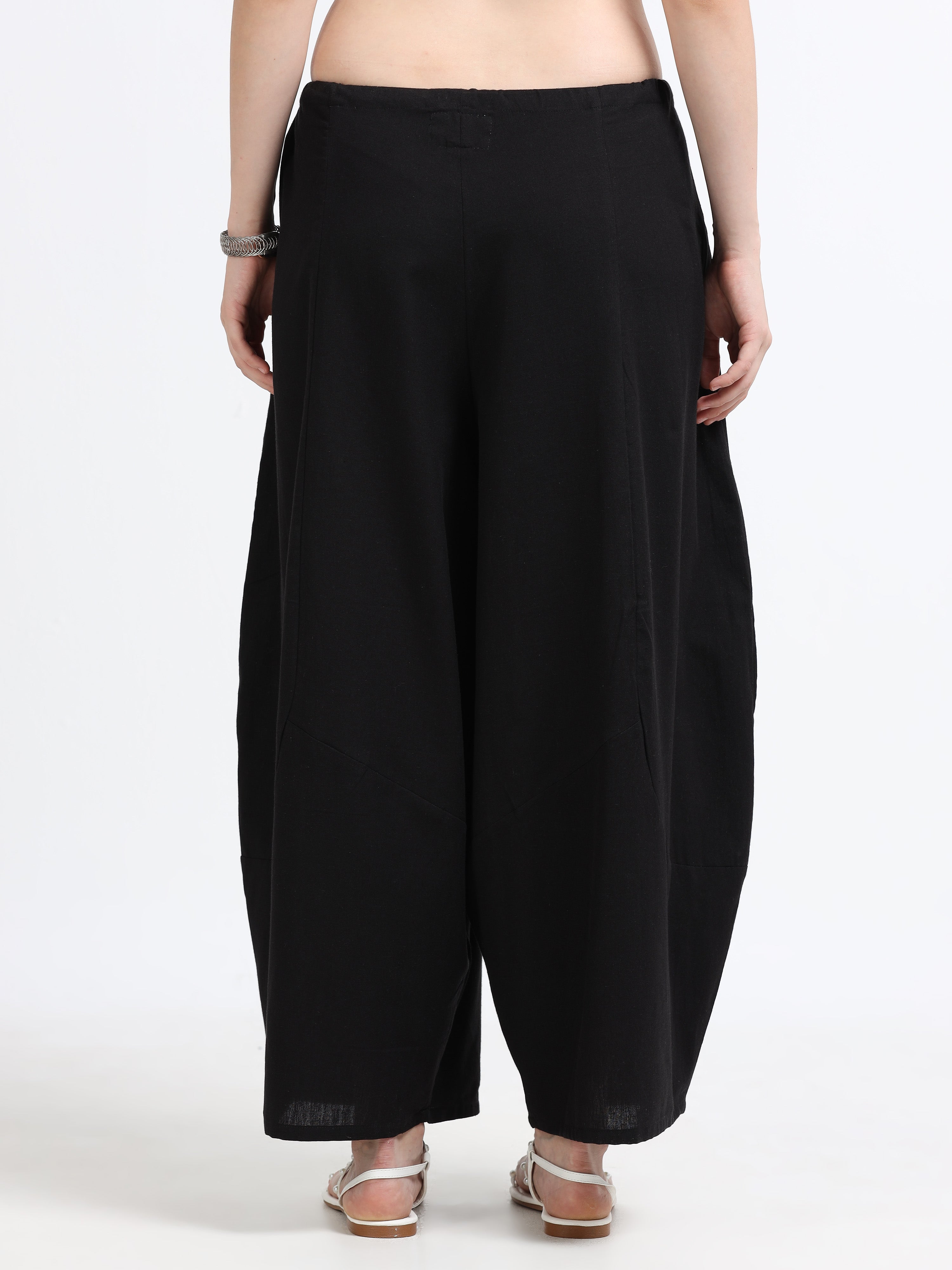 Black loose fit pants