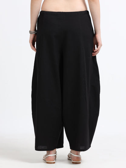 Black loose fit pants