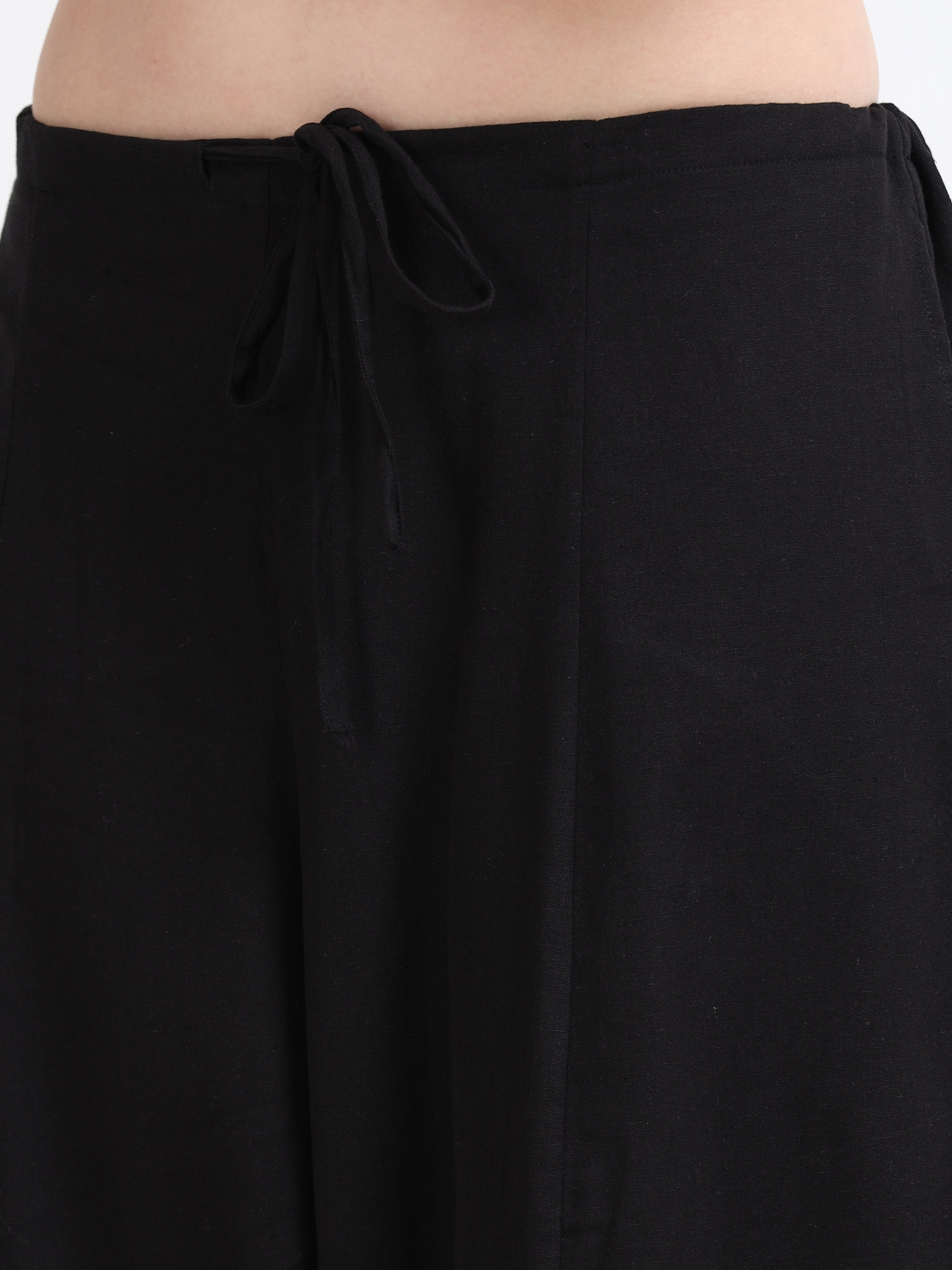 Black loose fit pants