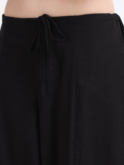 Black loose fit pants