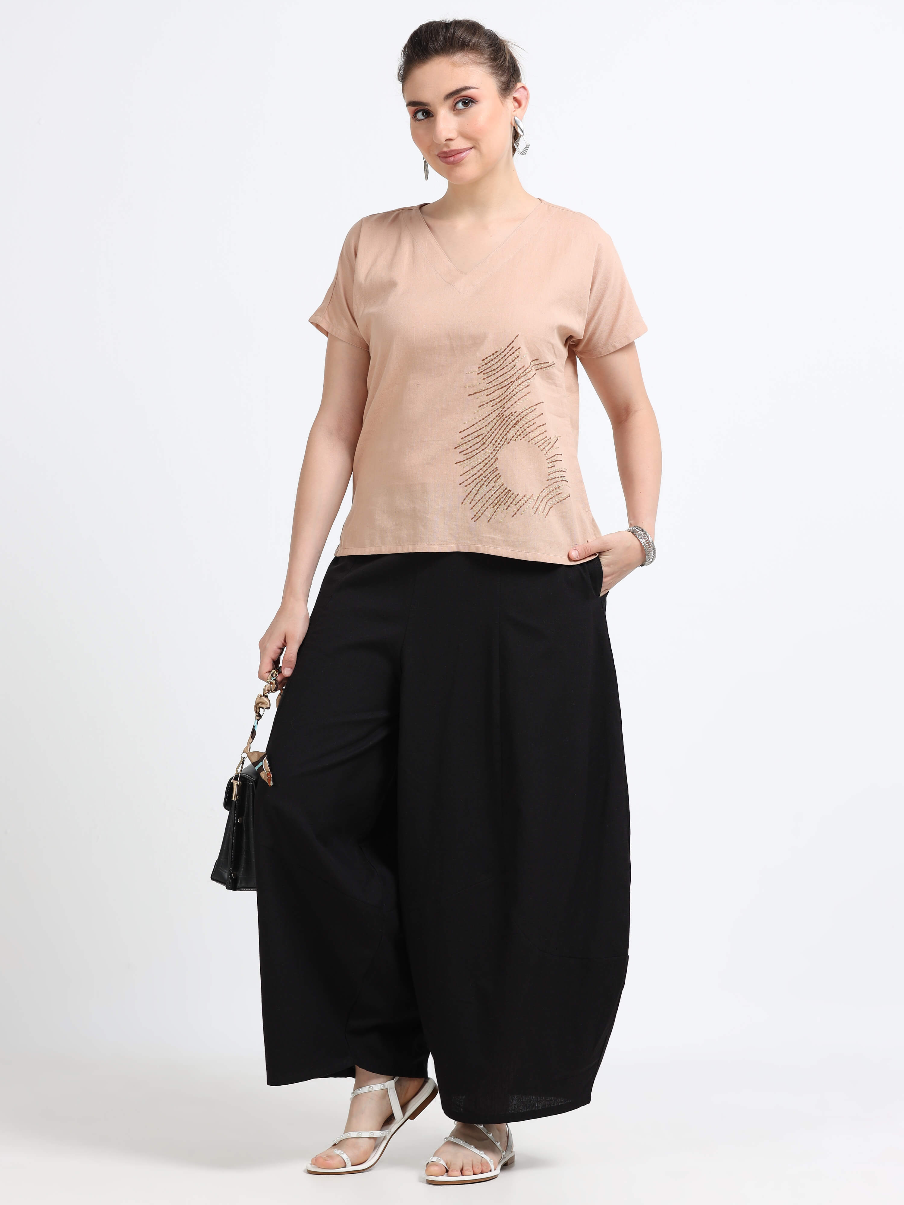 Black loose fit pants - Reepeat