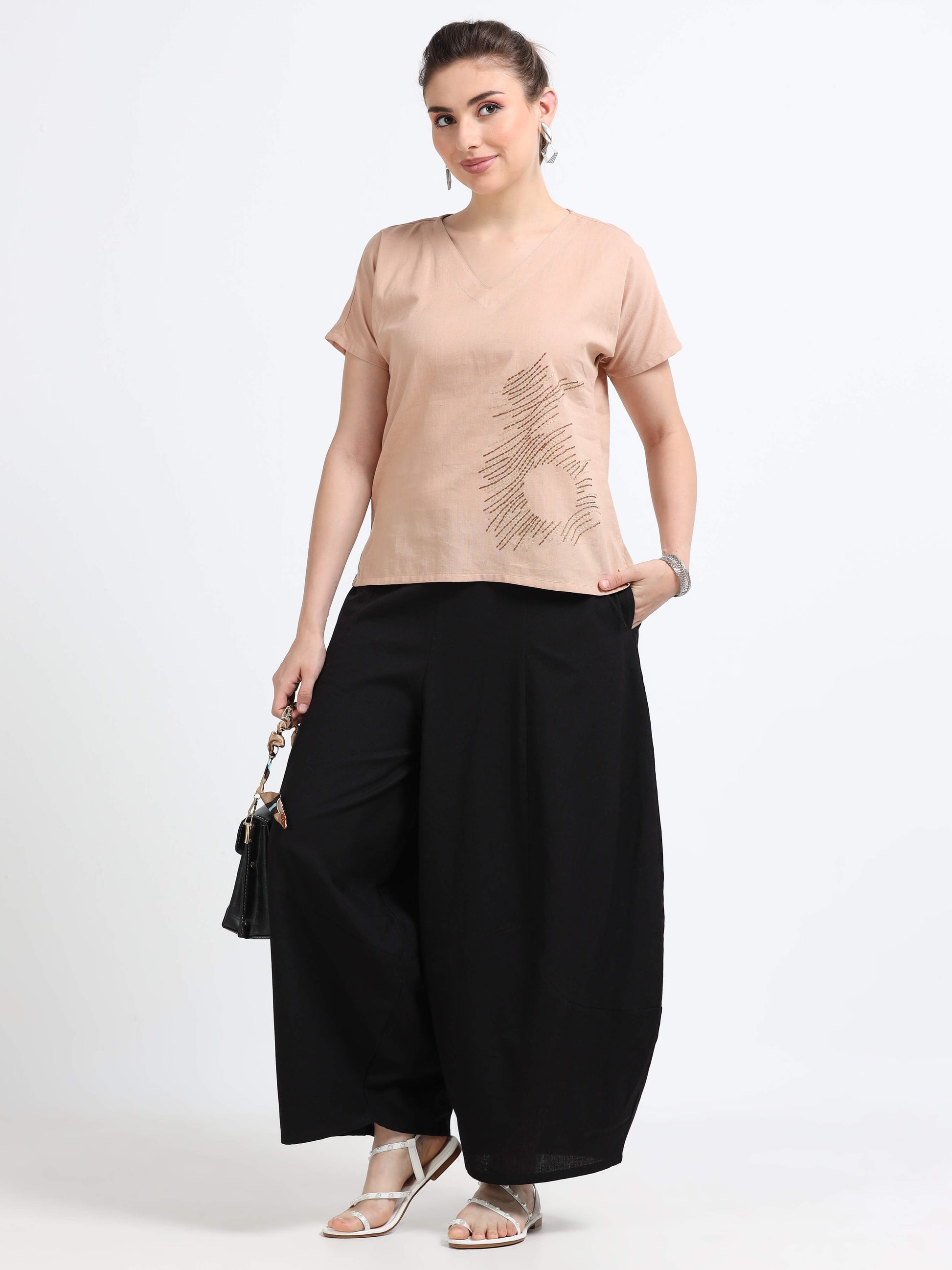 Black loose fit pants - Reepeat