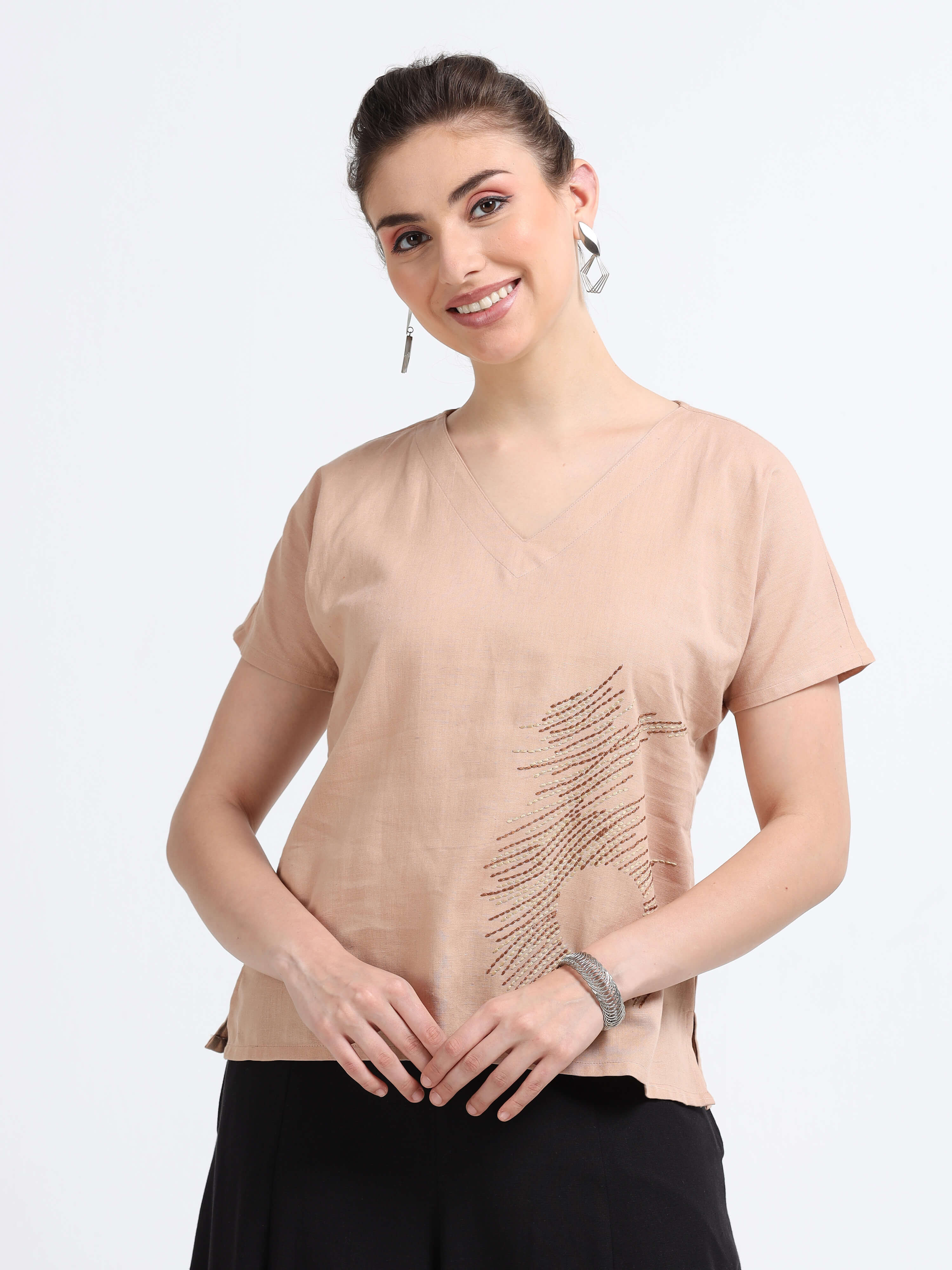 Beige Kimono top - Reepeat