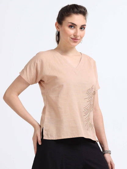 Beige Kimono top - Reepeat
