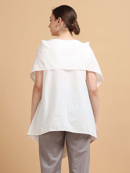 White Drape top - Reepeat