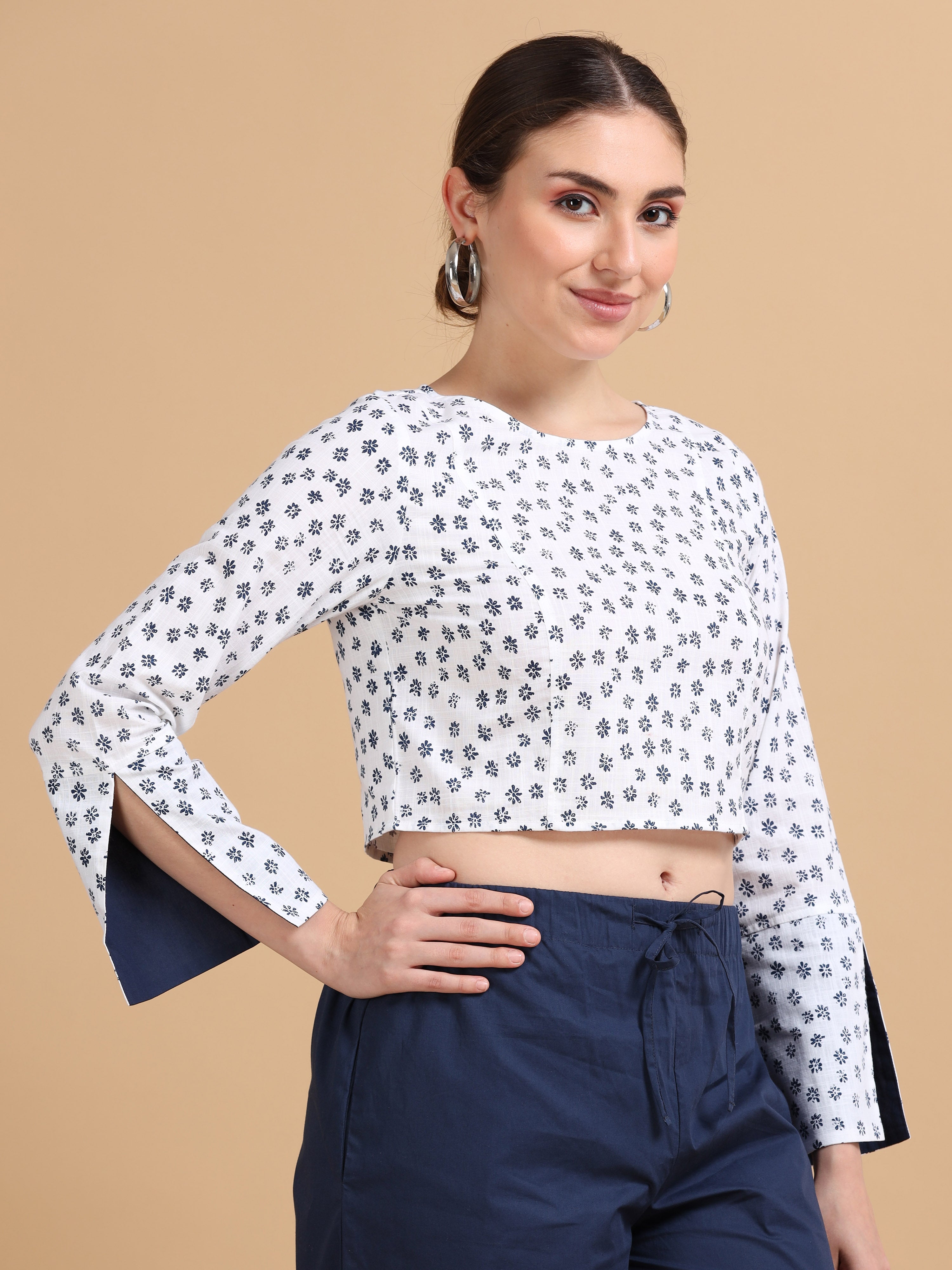 Printed crop top