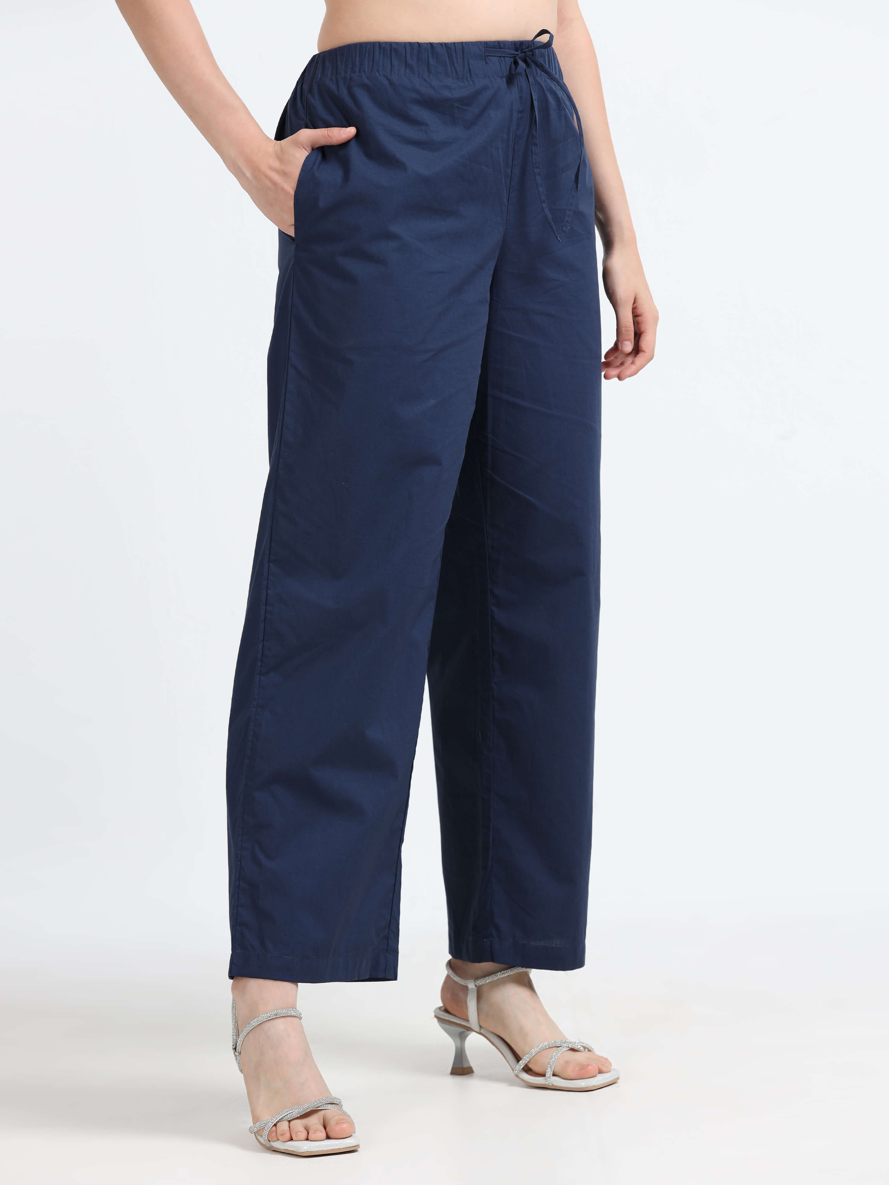 Navy Blue Trousers - Reepeat