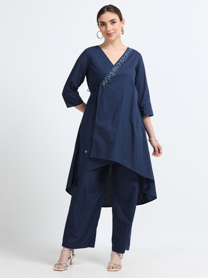 Wrap organic cotton tunic
