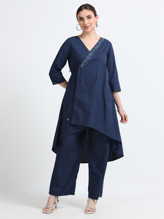 Wrap organic cotton tunic