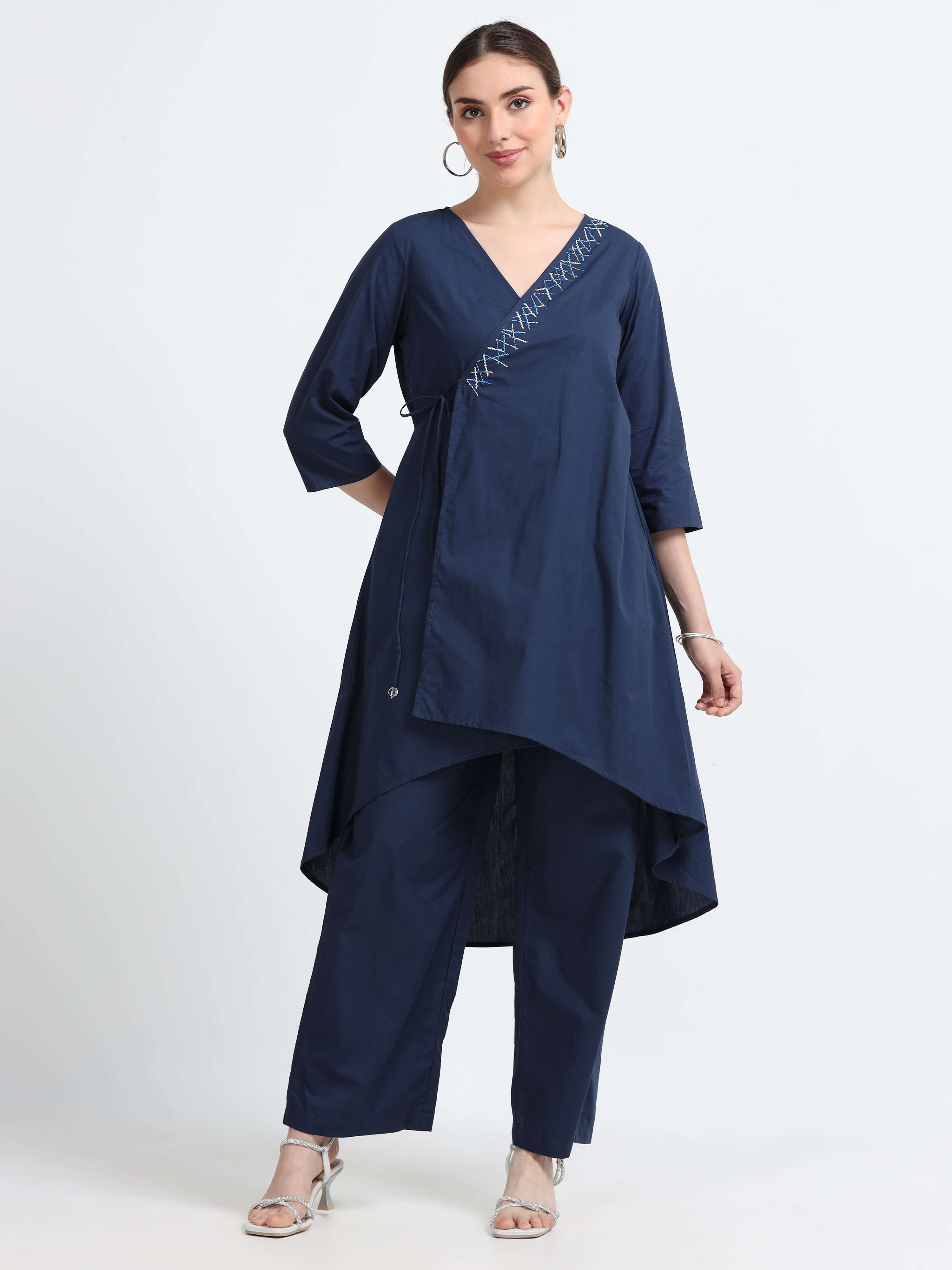 Wrap organic cotton tunic - Reepeat