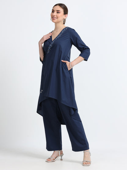 Wrap organic cotton tunic