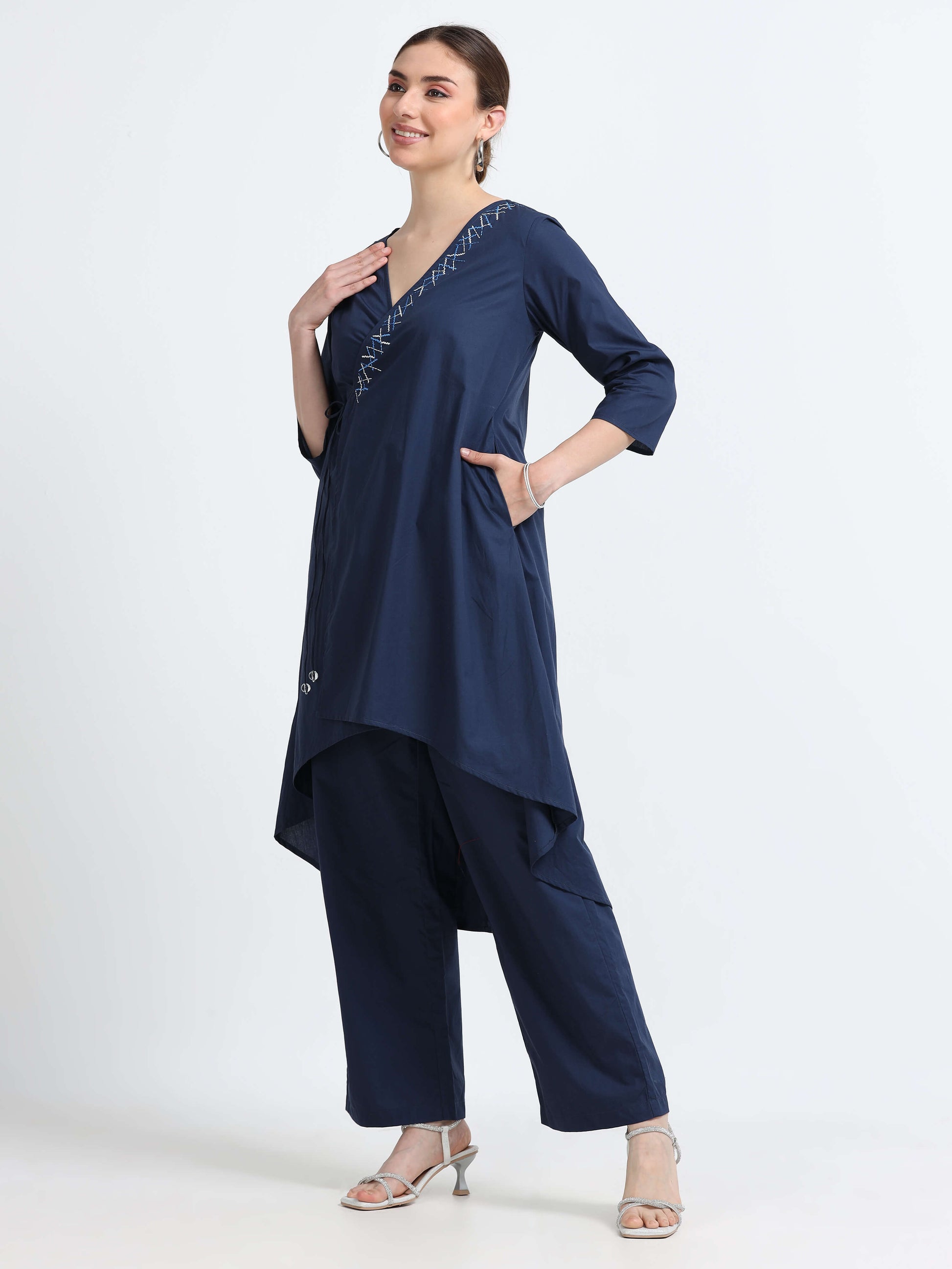 Wrap organic cotton tunic - Reepeat