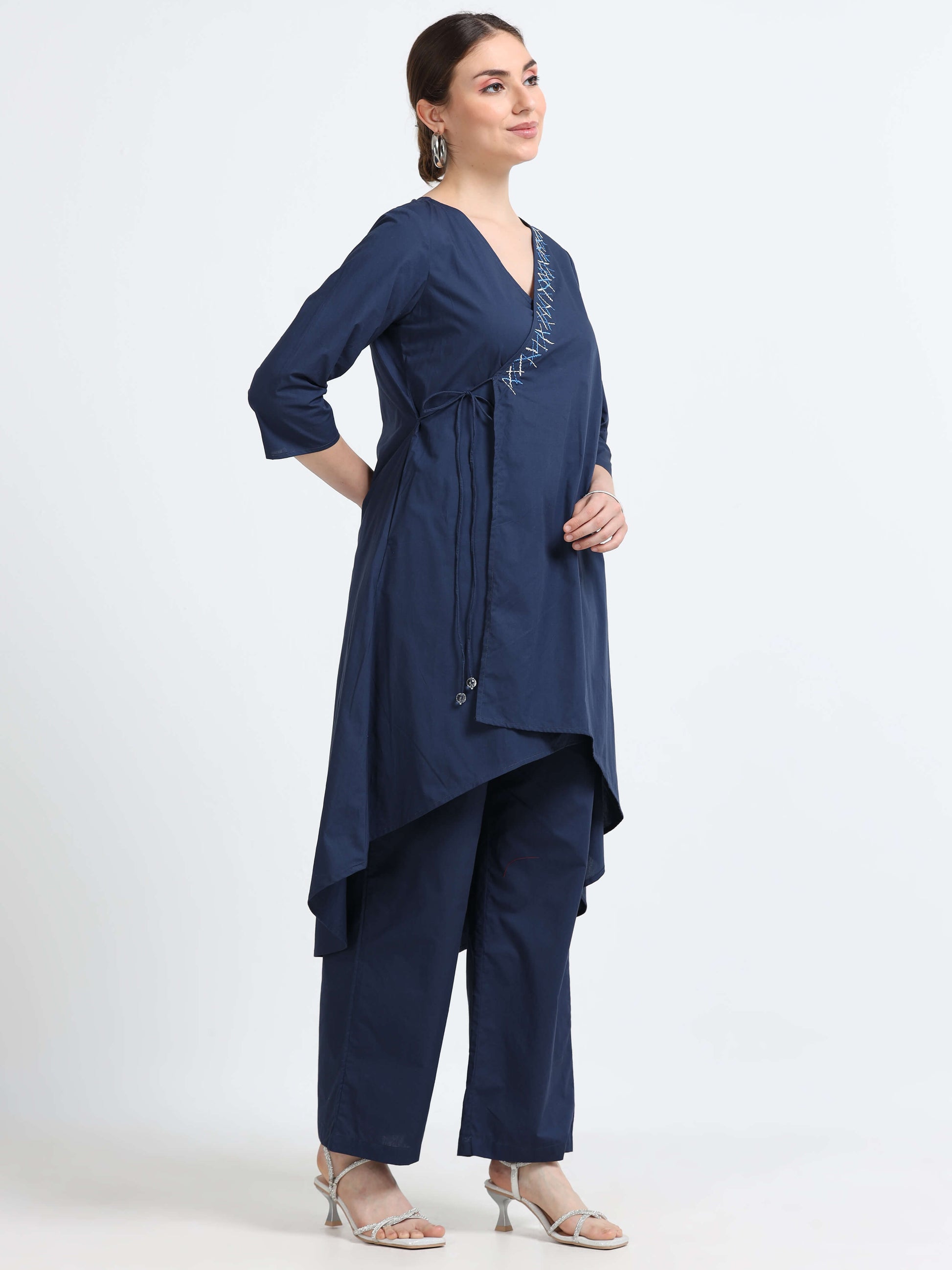 Wrap organic cotton tunic - Reepeat