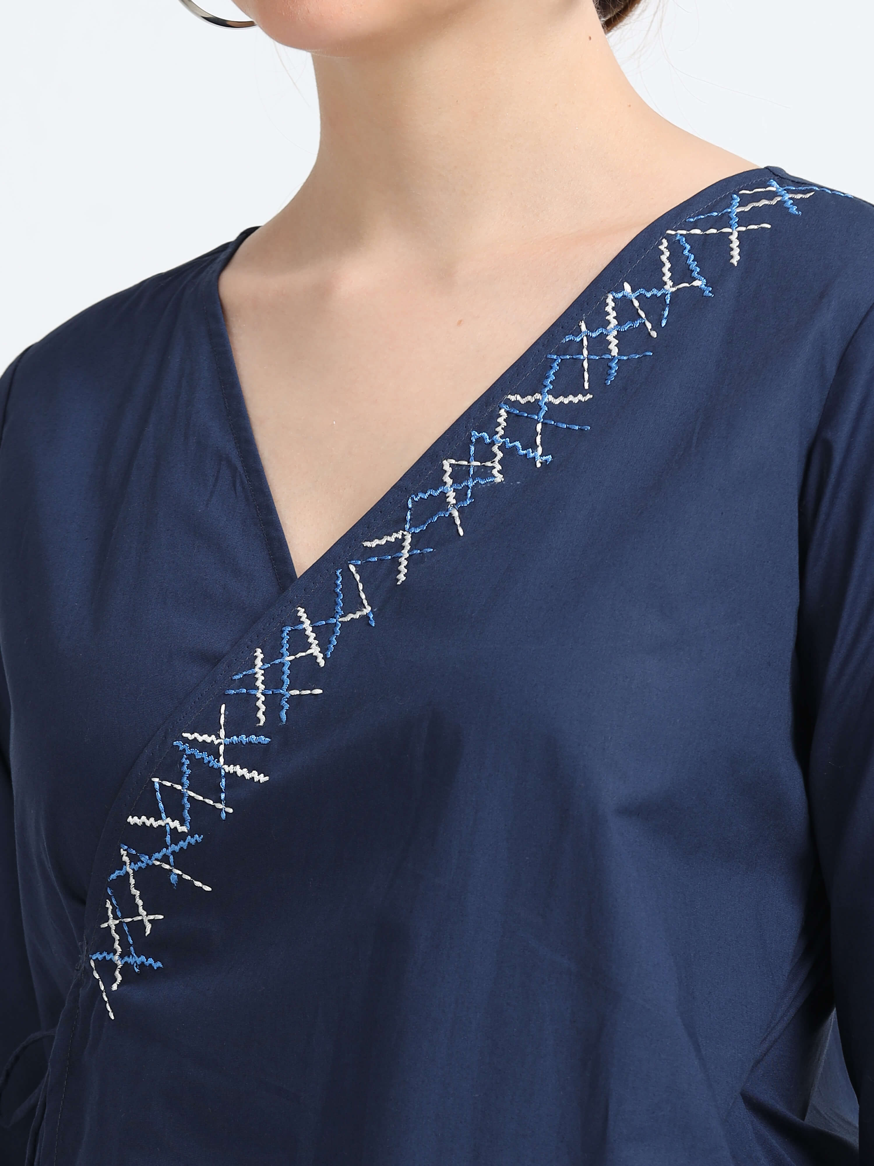 Wrap organic cotton tunic - Reepeat