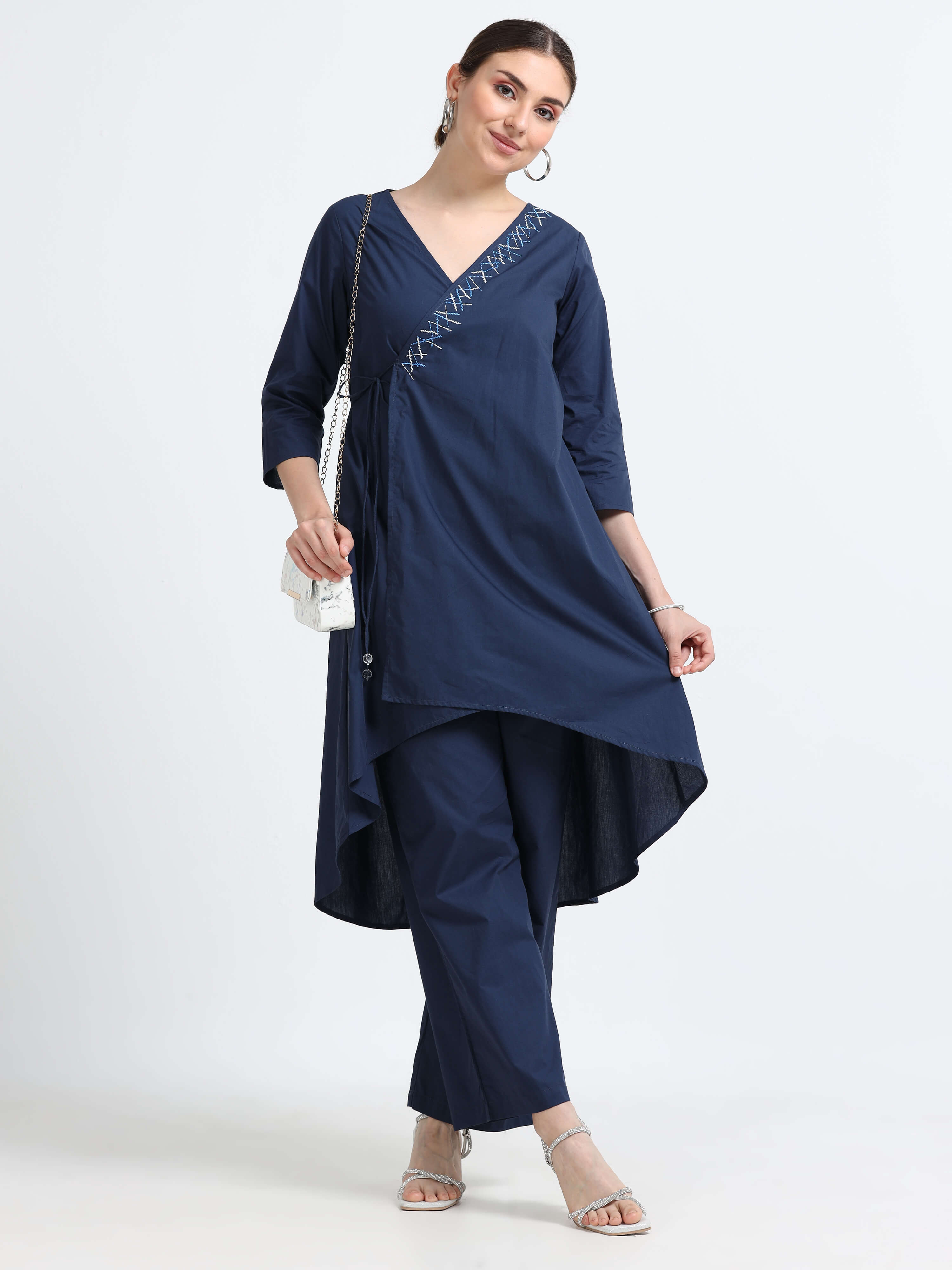 Wrap organic cotton tunic - Reepeat