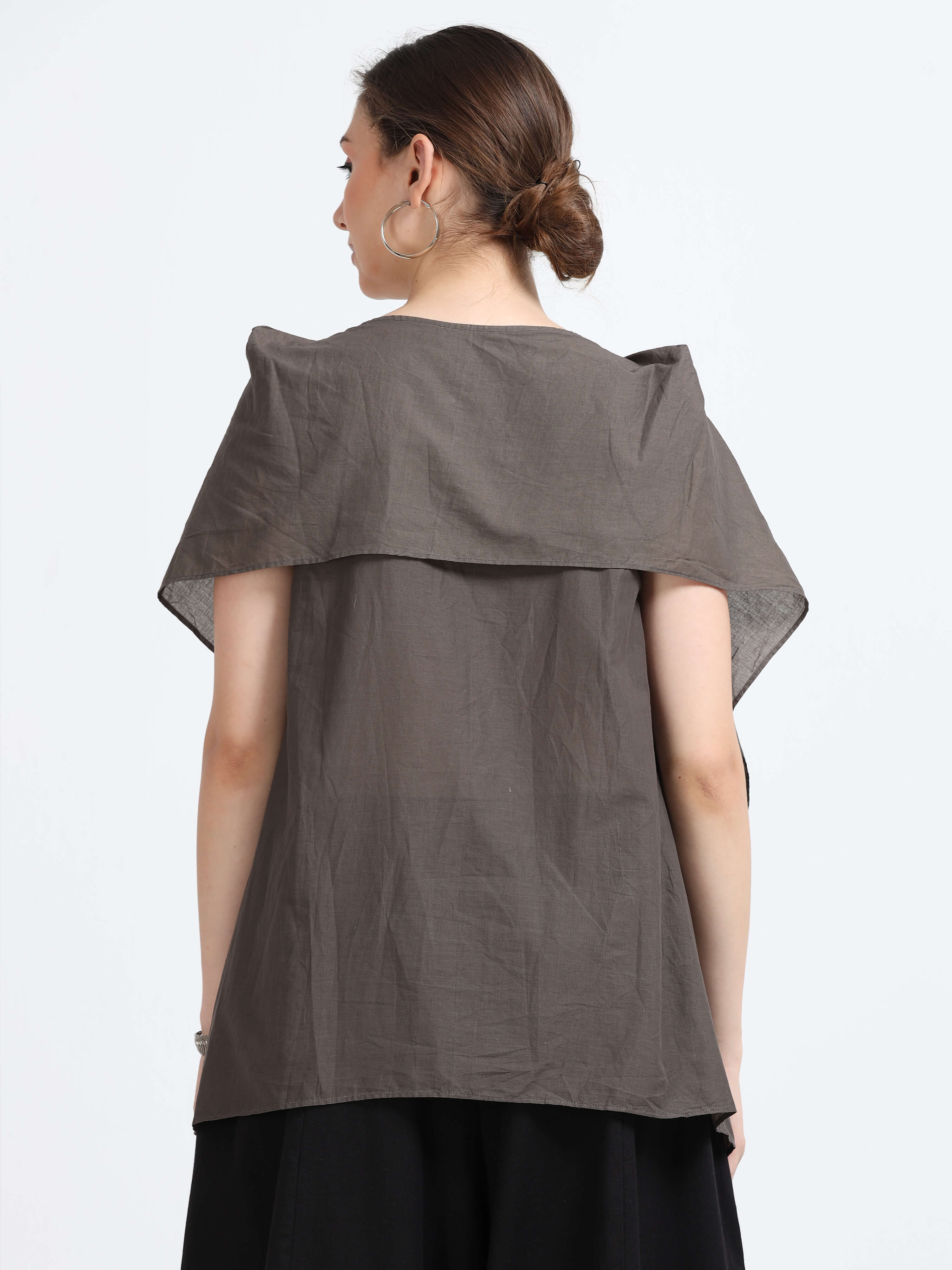Natural dyed drape top - Reepeat
