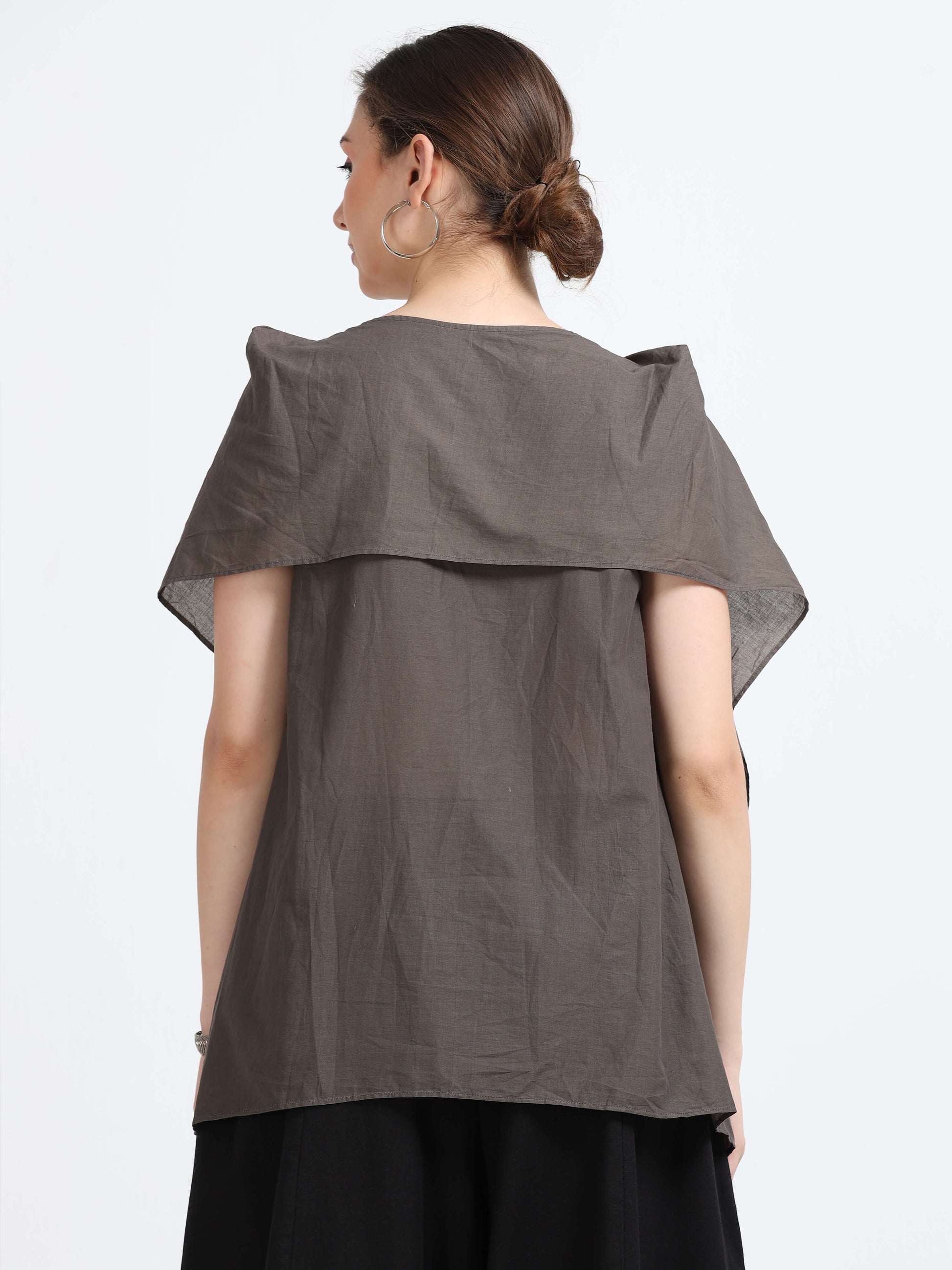 Natural dyed drape top - Reepeat