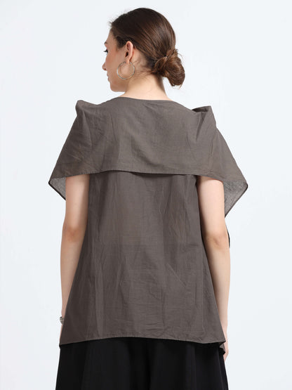 Natural dyed drape top - Reepeat