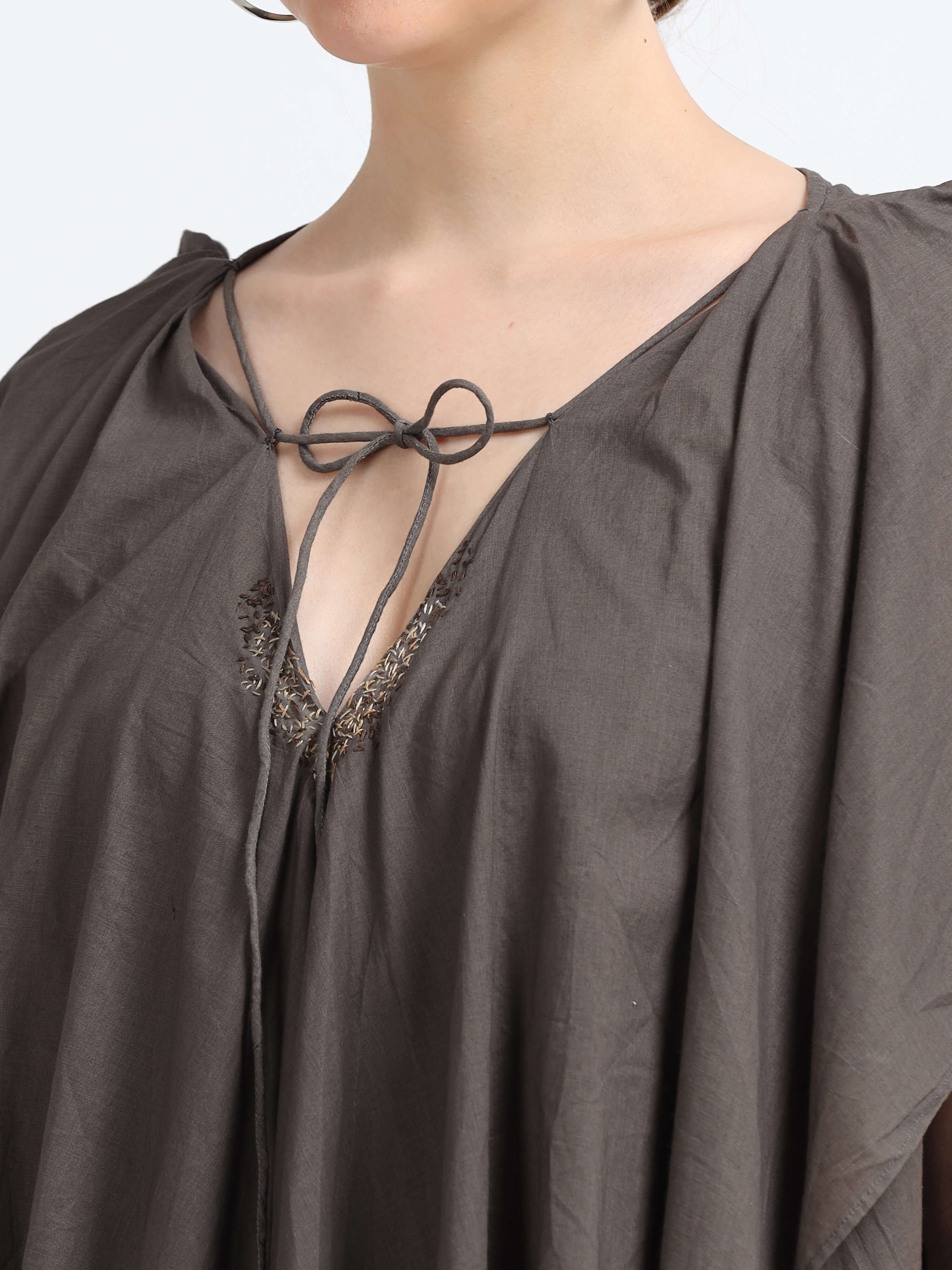 Natural dyed drape top - Reepeat