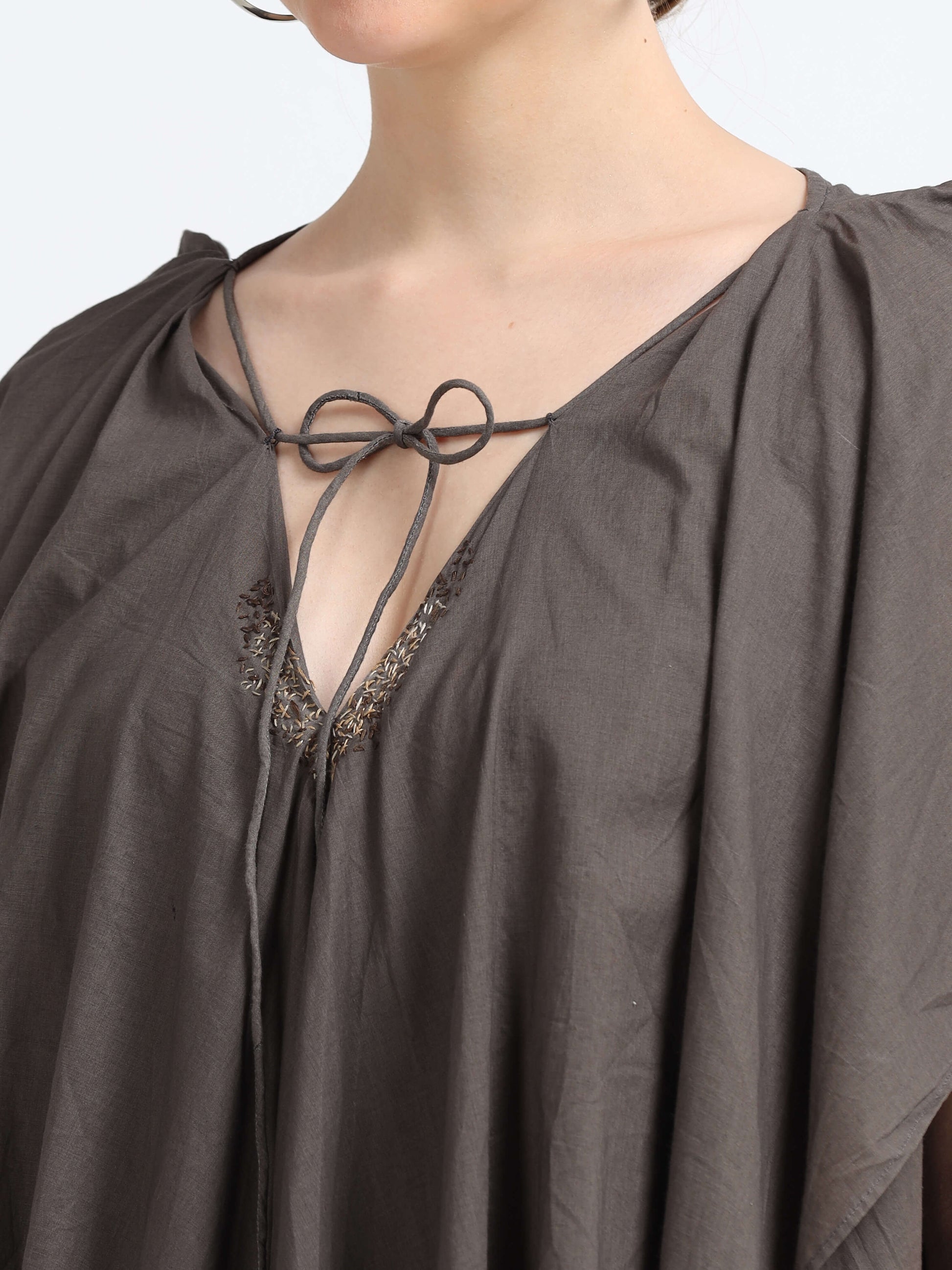Natural dyed drape top - Reepeat