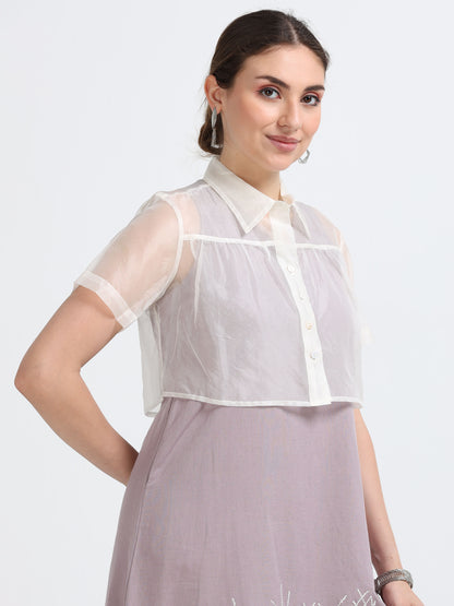 Pure Silk Organza shrug