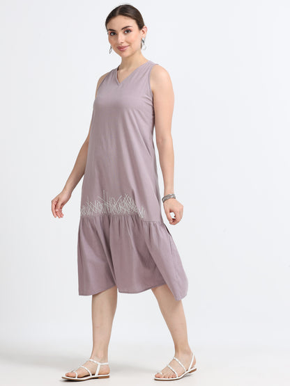 Razor back Flounce dress