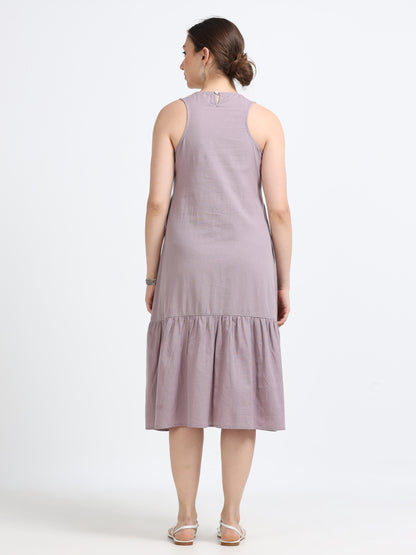 Razor back Flounce dress