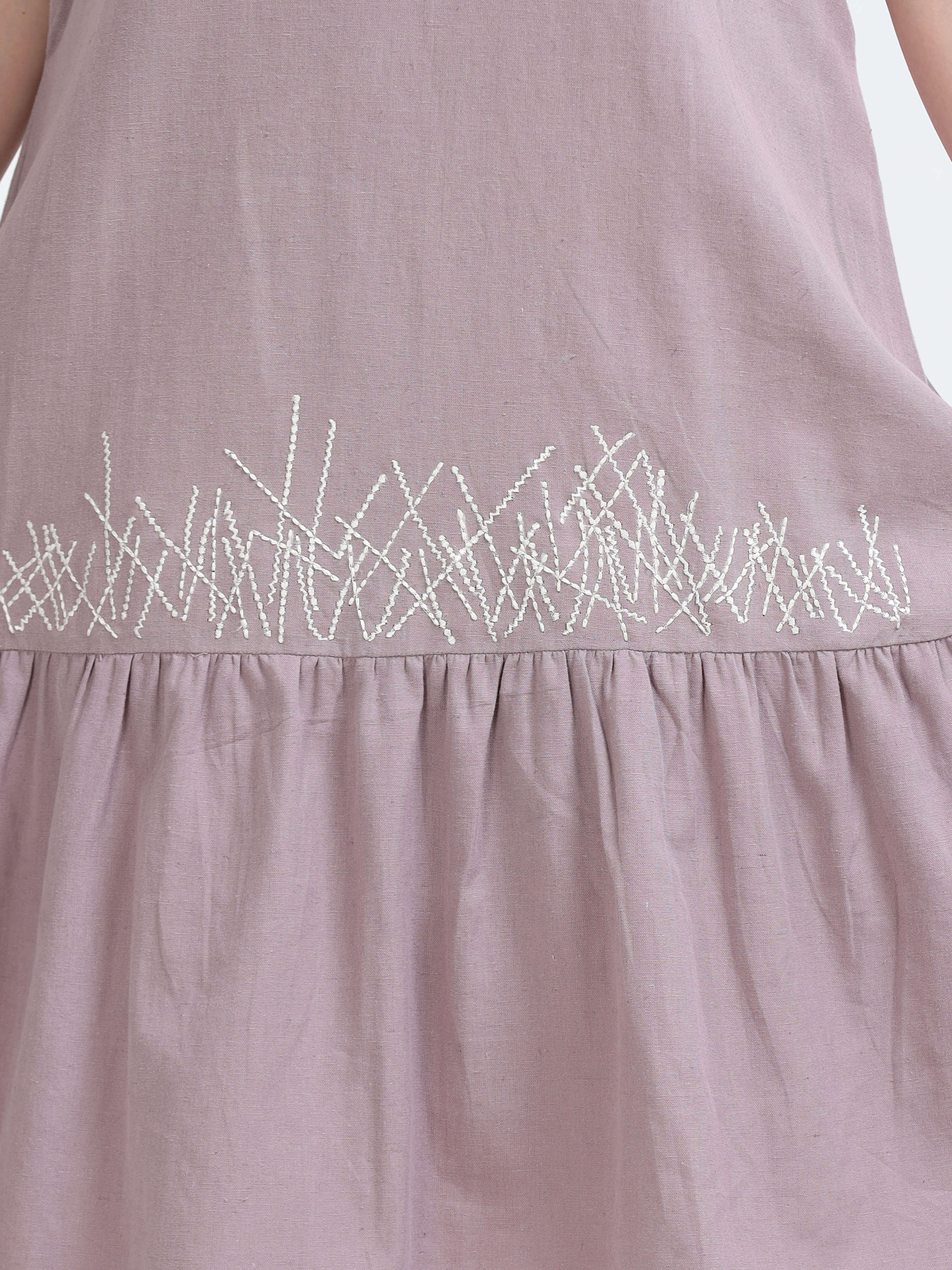 Razor back Flounce dress - Reepeat