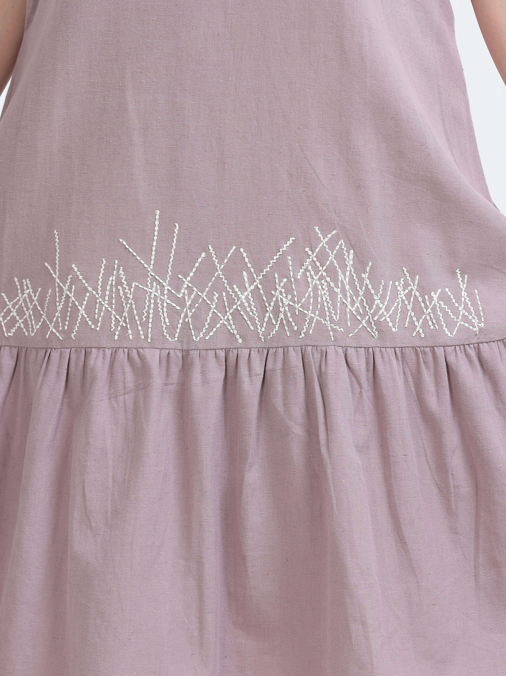 Razor back Flounce dress - Reepeat